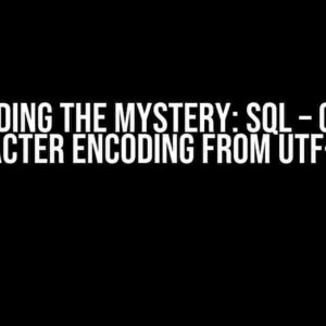 Decoding the Mystery: SQL – Czech Character Encoding from UTF-8 HEX