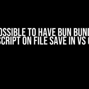 Is it Possible to Have Bun Bundle My TypeScript on File Save in VS Code?